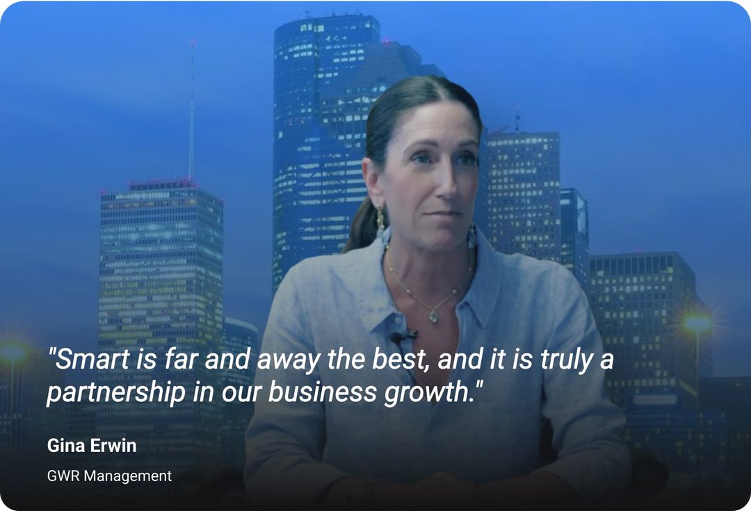 gina erwin - smart is truly a partnership in our business growth